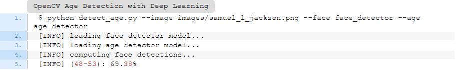 用OpenCV,深度学习和Python进行年龄识别