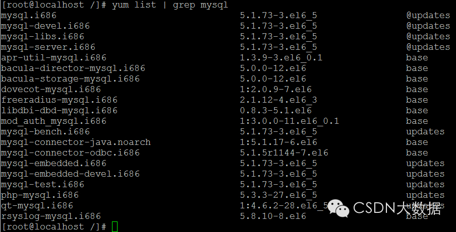 CentOS下MySQL数据库的安装