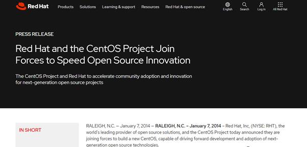 红帽 与 CentOS 之间的恩怨情仇