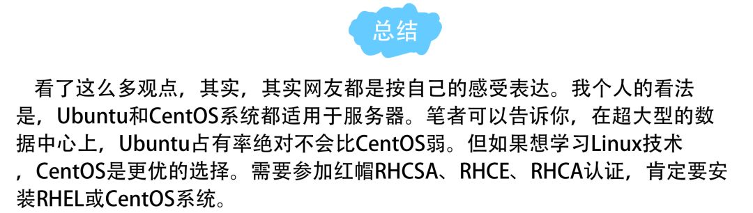 ubuntu对比centos后该如何选择？