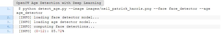 用OpenCV,深度学习和Python进行年龄识别