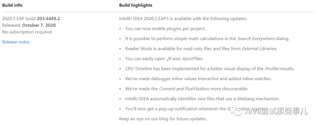 刚刚，Java开发工具 IntelliJ IDEA 2020.3 EAP 3 已发布，不少眼前一亮的新特性~