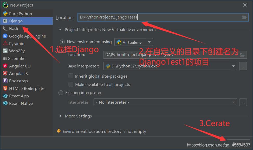 利用Pycharm + Django搭建一个简单Python Web项目