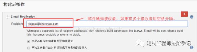 Jenkins发送邮件配置