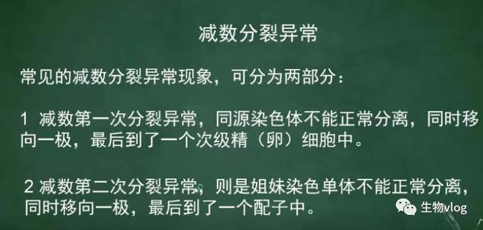 [敲重点]减数分裂图像识别及分裂异常情况分析