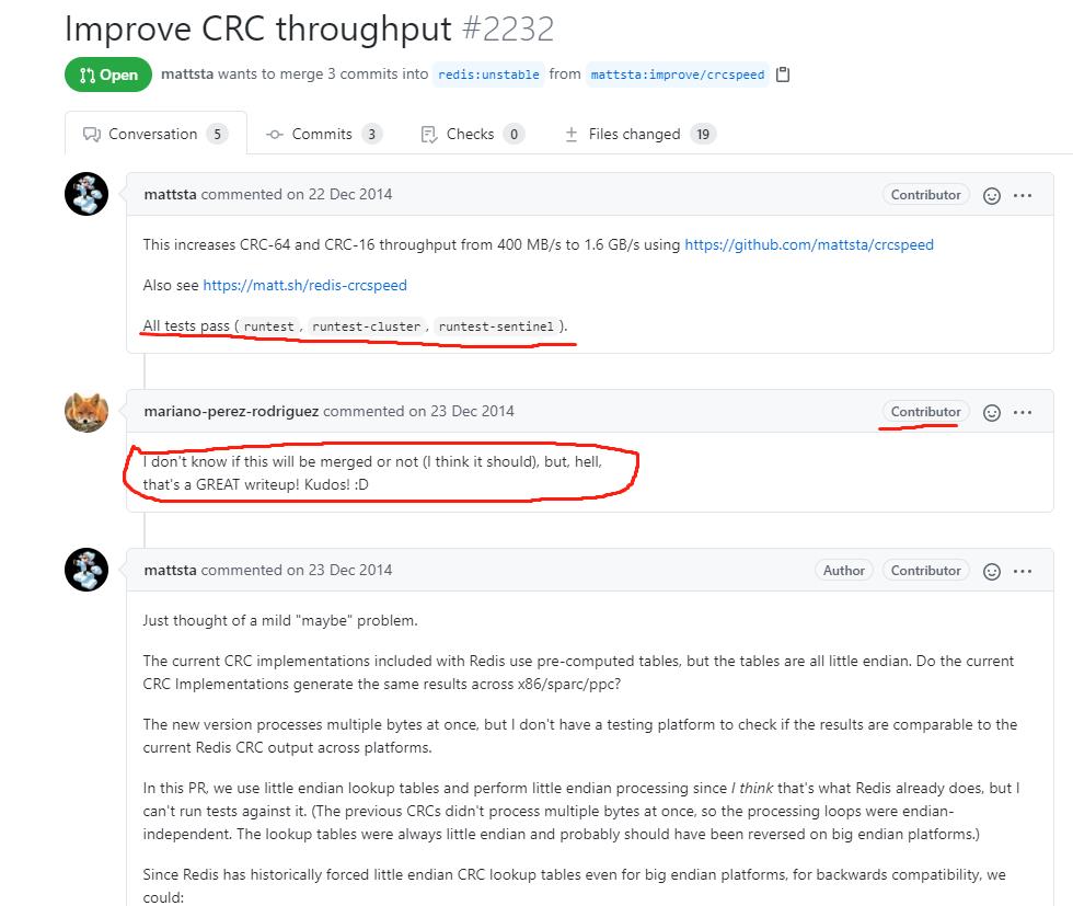 Redis 作者 Antirez 与 Contributor Mattsta 之间关于 CRC 的 Battle！