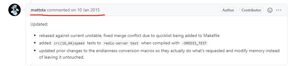 Redis 作者 Antirez 与 Contributor Mattsta 之间关于 CRC 的 Battle！