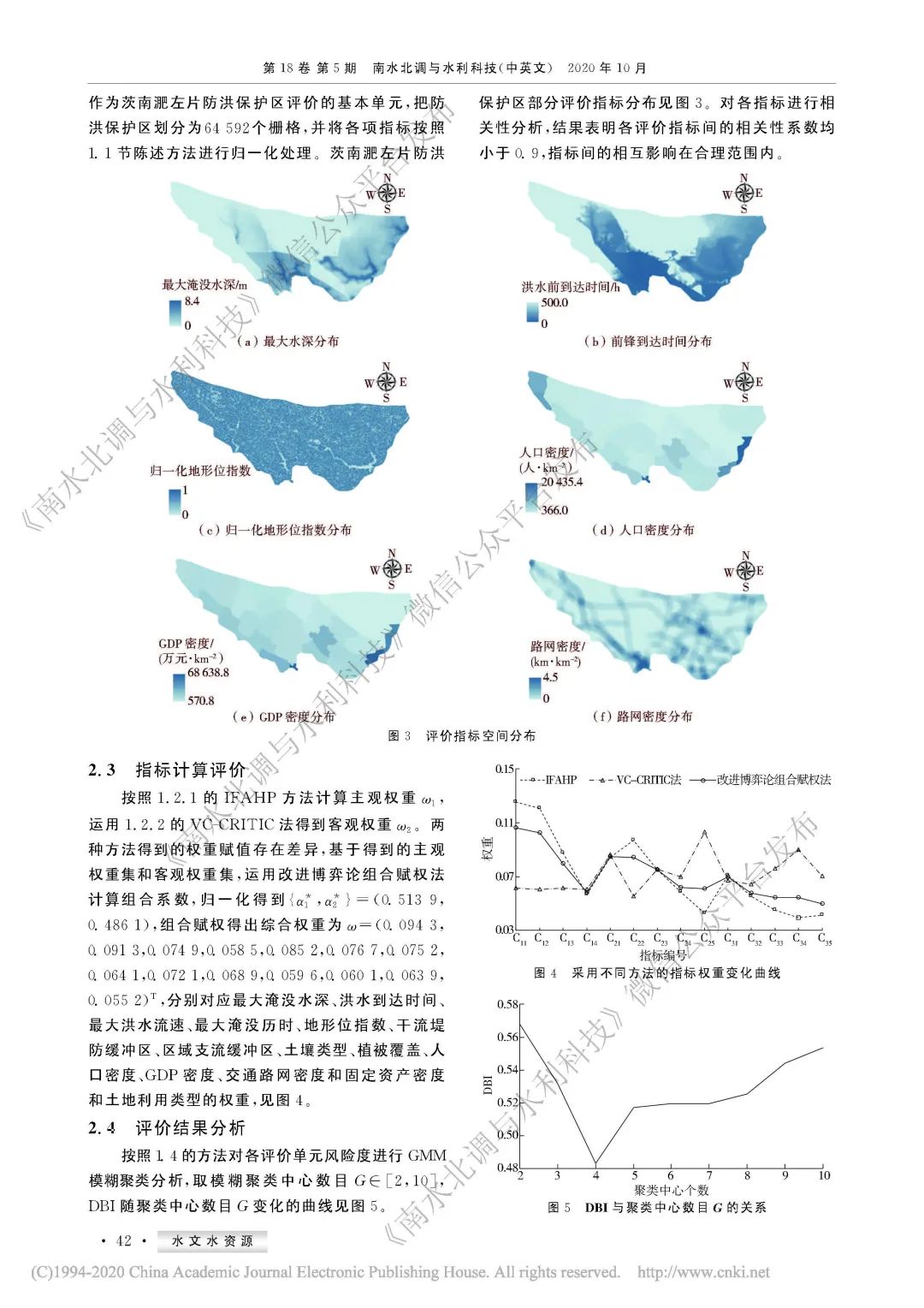 组合赋权－模糊聚类算法的改进及其在洪灾风险评价的应用（潘汀超，戚蓝等）