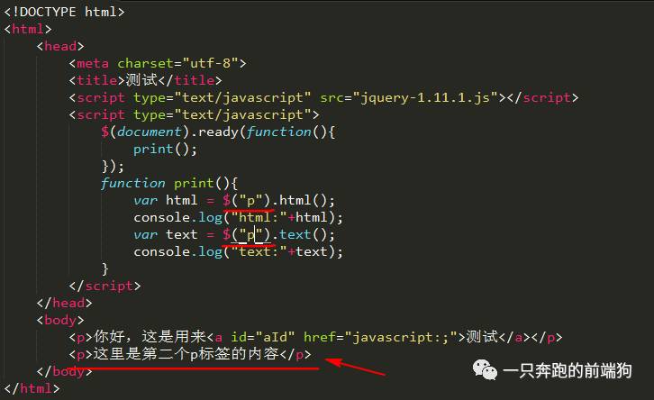 JQuery系列 | html()和text()方法的用法和区别