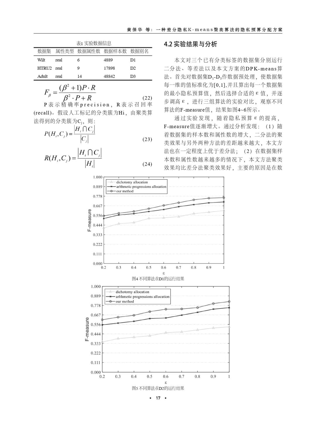 一种差分隐私K-means聚类算法的隐私预算分配方案