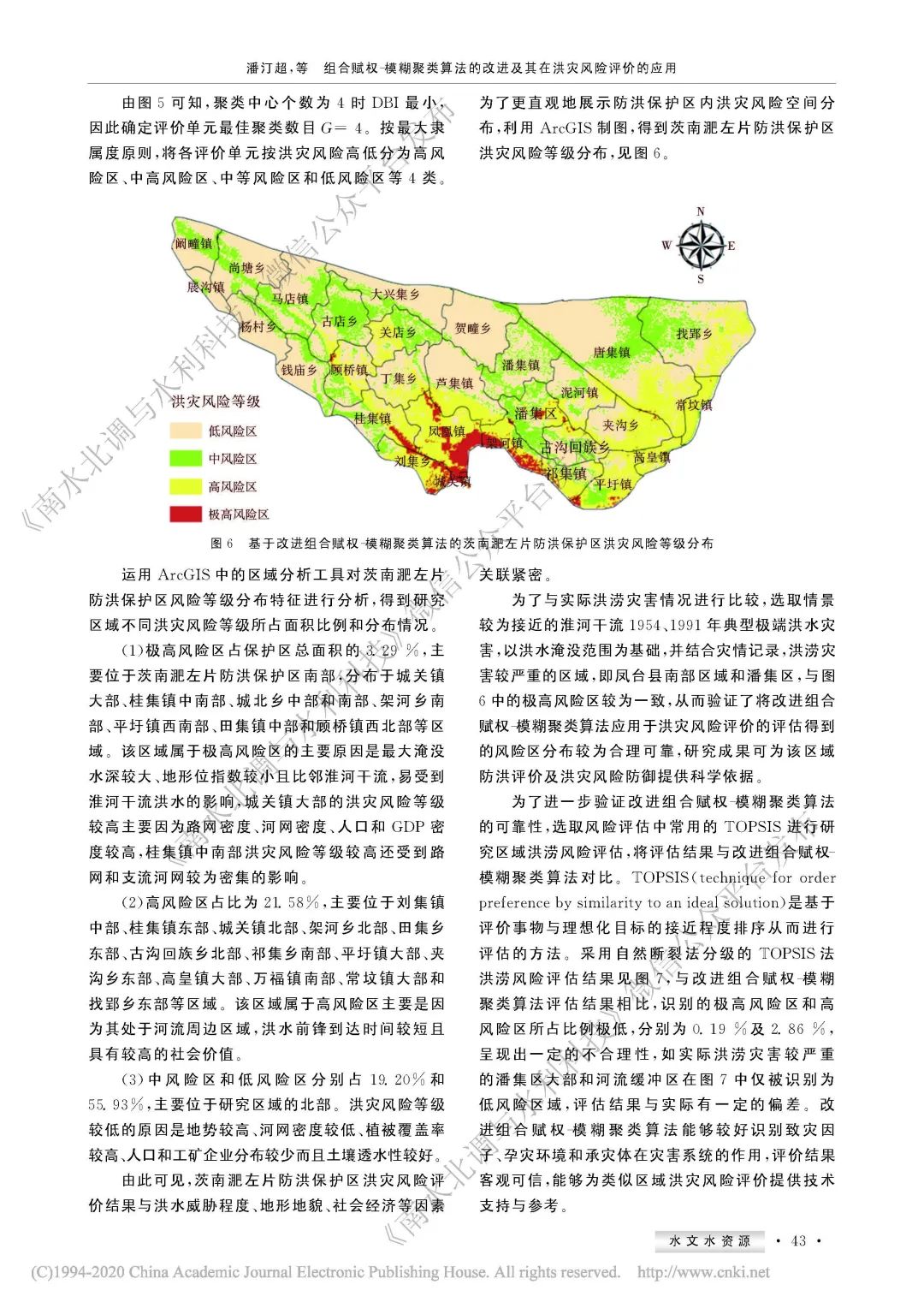 组合赋权－模糊聚类算法的改进及其在洪灾风险评价的应用（潘汀超，戚蓝等）