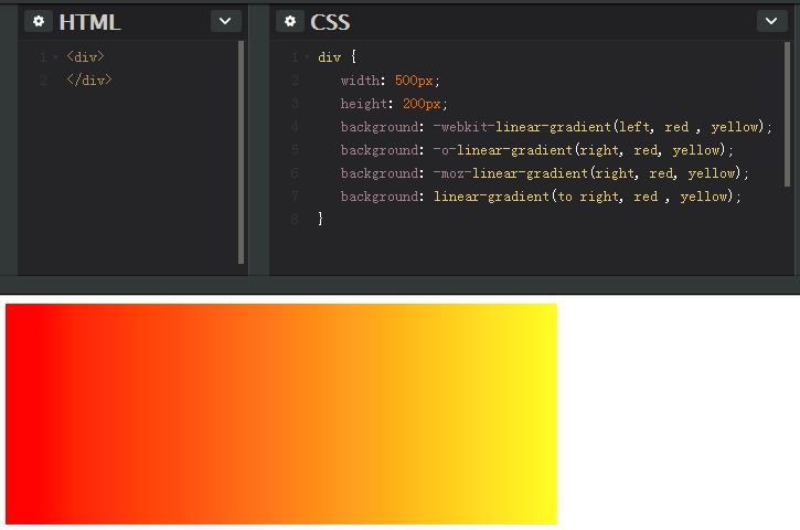 CSS3的各种渐变