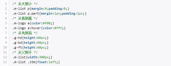 CSS规范 - 代码格式