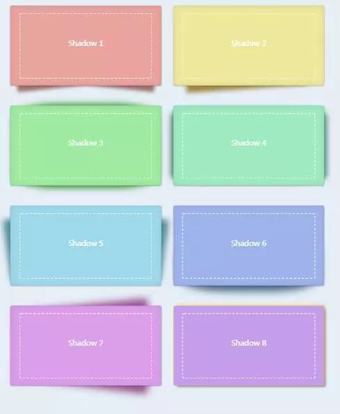 CSS3 box-shadow 效果大全（内阴影，外阴影，三边阴影，双边阴影，单边阴影，细线描边…）