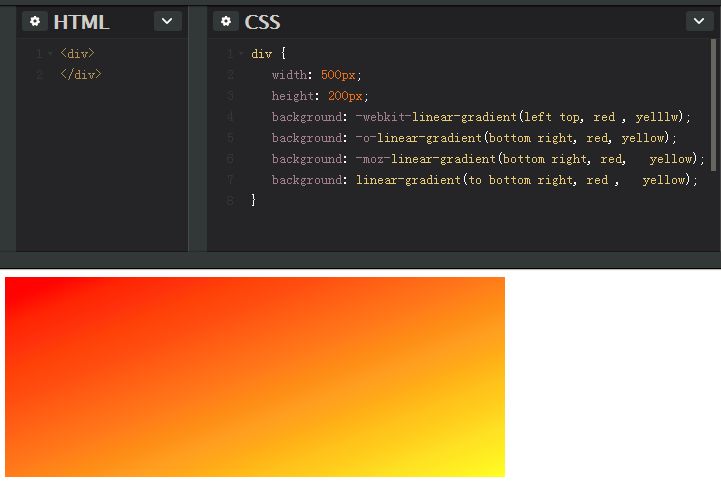 CSS3的各种渐变