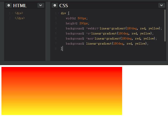 CSS3的各种渐变