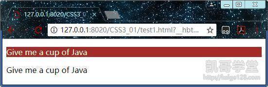 JavaEE——CSS3样式表