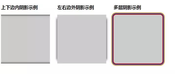 CSS3 box-shadow 效果大全（内阴影，外阴影，三边阴影，双边阴影，单边阴影，细线描边…）