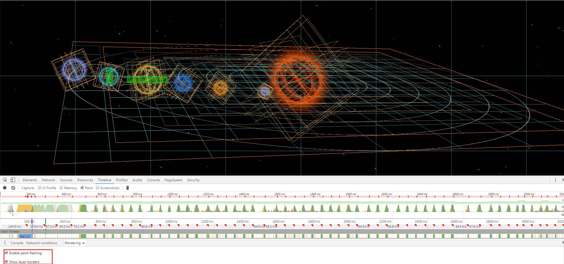 CSS3 3D 行星运转动画 + 浏览器渲染原理