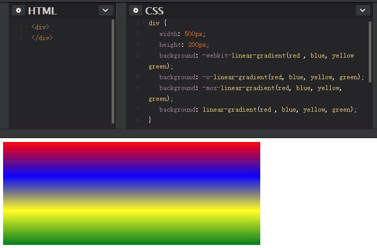 CSS3的各种渐变