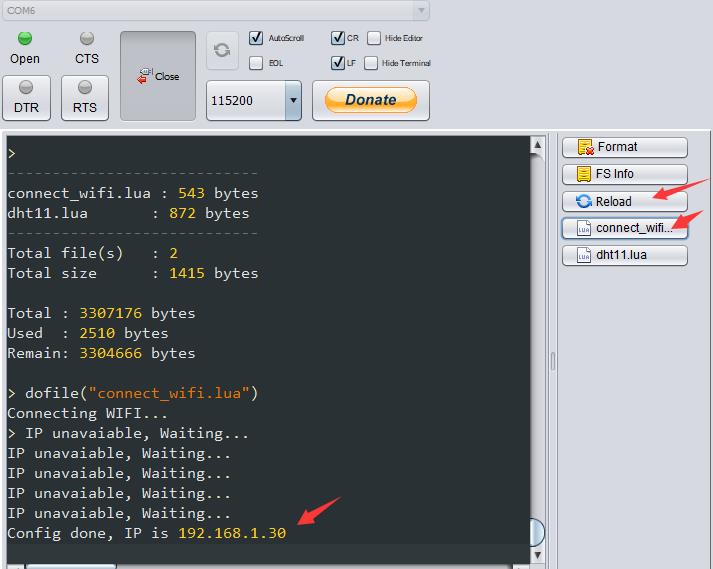 [ESP8266系列] 玩转DHT11温湿度和DS18B20温度模块(lua编程)