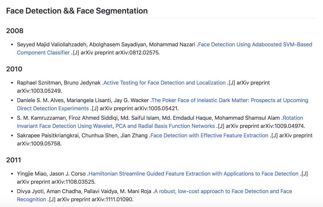 【开源项目】一个GitHub项目，囊括人脸图像要读的重要论文