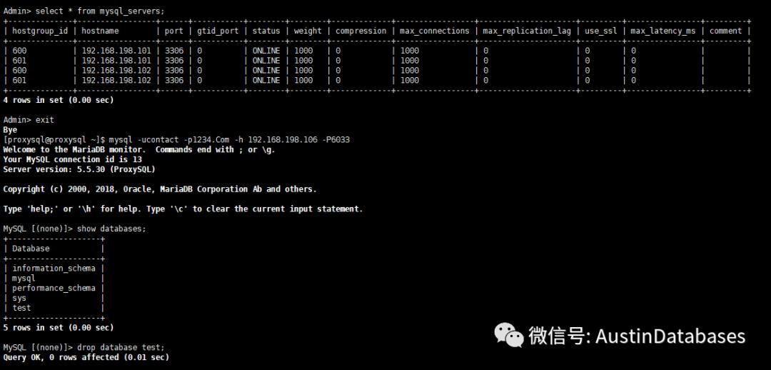 MYSQL 中间件 为什么选择 PROXYSQL VS MHA