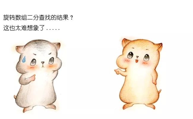 漫画算法：“旋转数组”中的二分查找