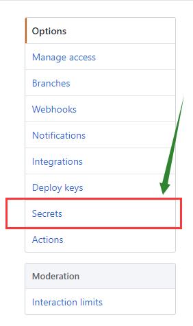 Github Actions生成 secrets