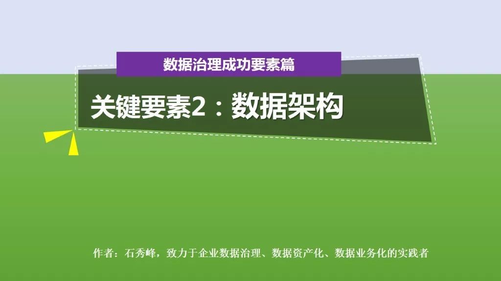 数据治理的成功要素2：数据架构设计