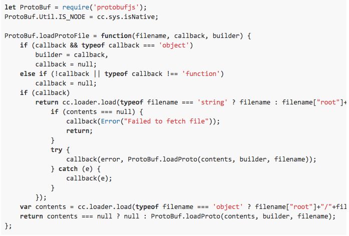 微信小游戏 protobuf.js 快速解决办法