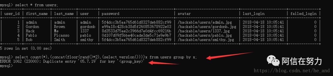 sql注入报错注入原理解析