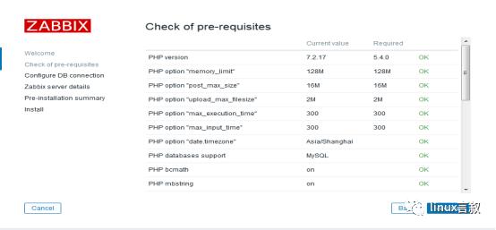 ​（2）Centos6.5+nginx+php+myql+zabbix 页面配置