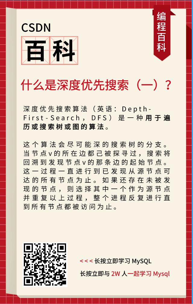 什么是深度优先搜索?丨CSDN编程百科