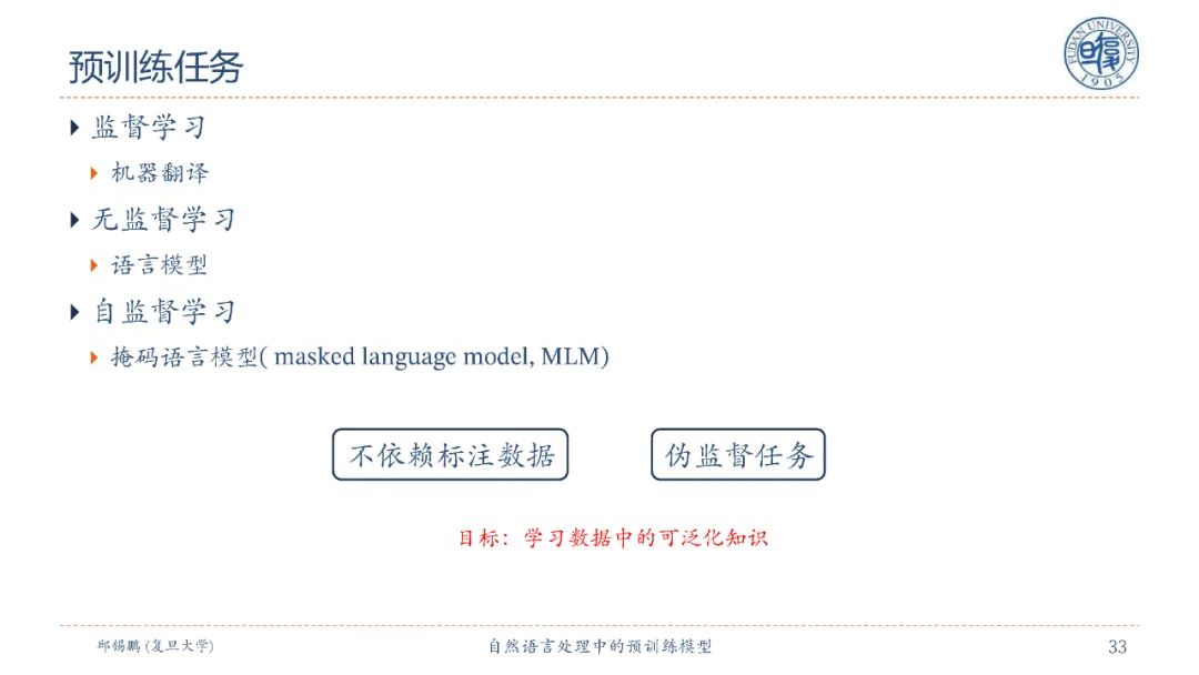 【邱锡鹏老师SMP2020教程】自然语言处理中的预训练模型，90页ppt