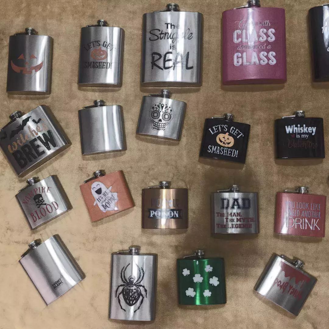 HIP FLASK 入门级的304钢酒壶多种规格男人户外的随身品