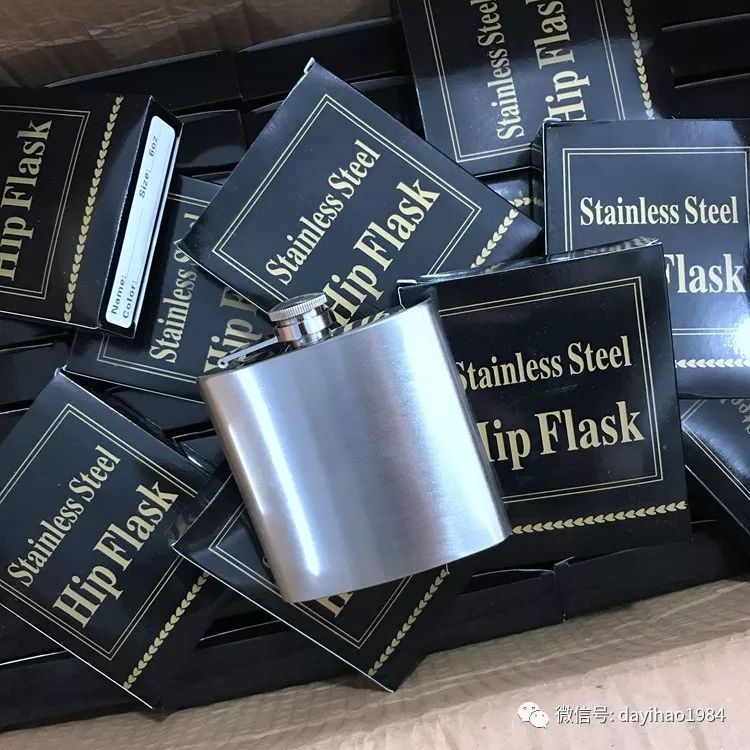 酒友快来！Hip Flask！硬汉户外不锈钢便携酒壶6盎司酒具