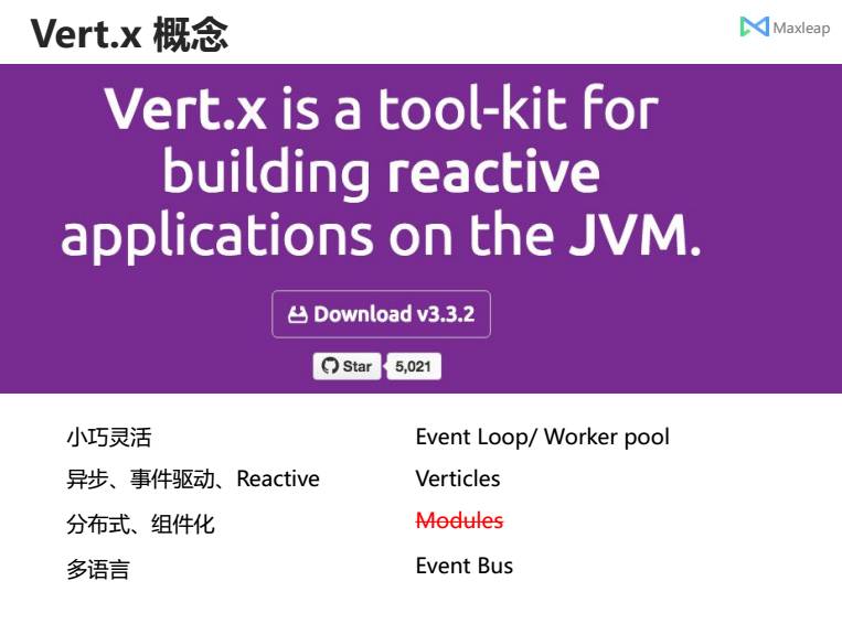 Maxleap Vertx应用实践