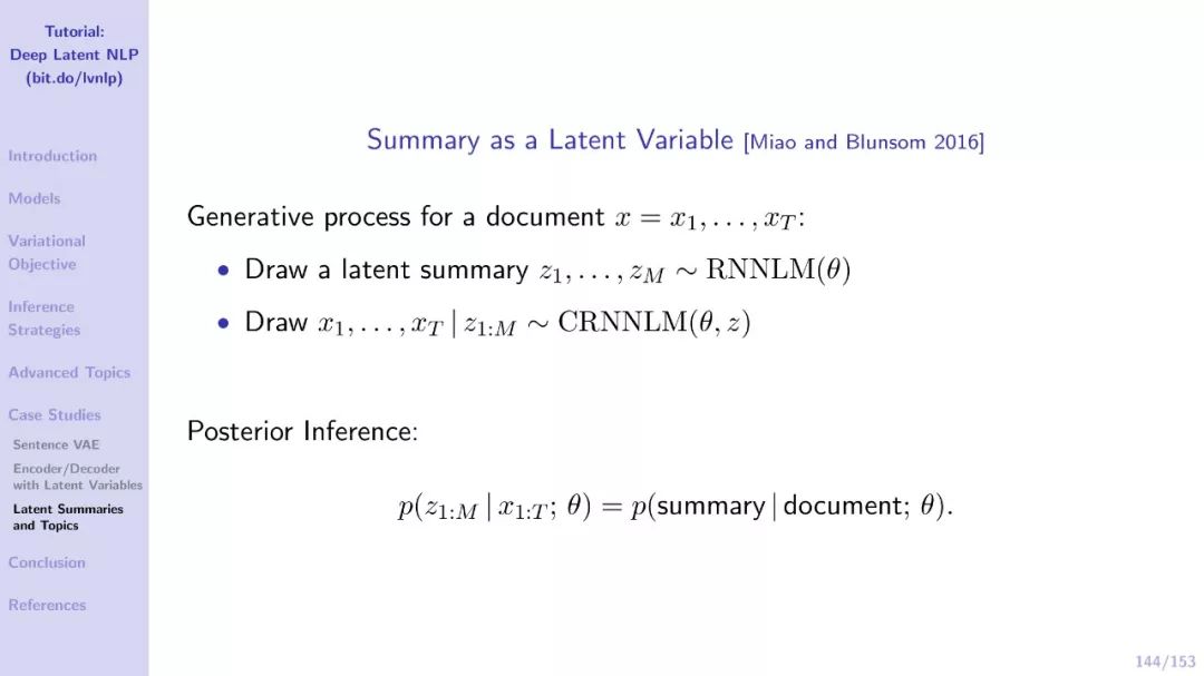 【EMNLP干货】自然语言中的深度隐变量模型（附211页PDF下载）