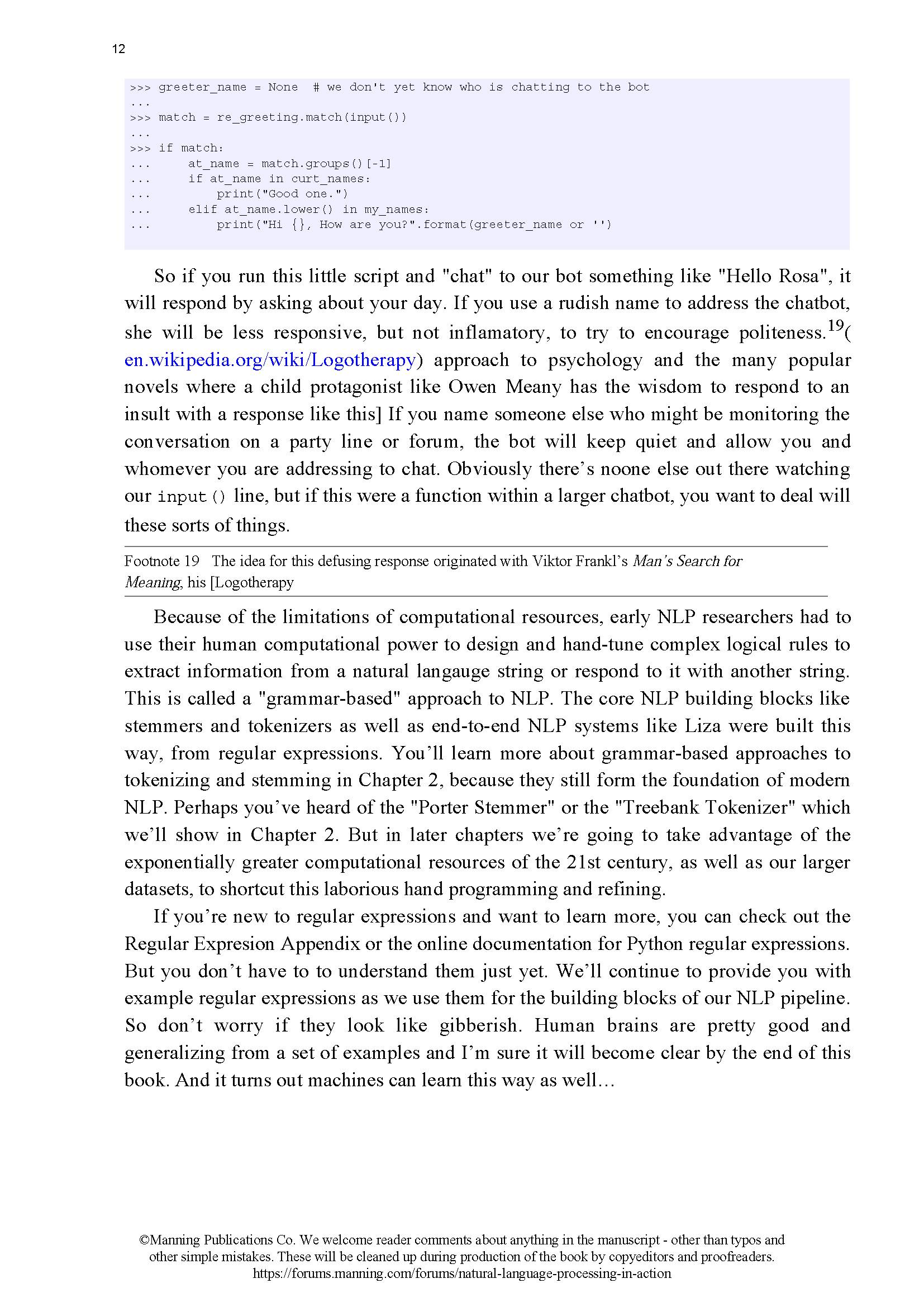 【下载】Python自然语言处理实战书籍和代码《Natural Language Processing in Action》