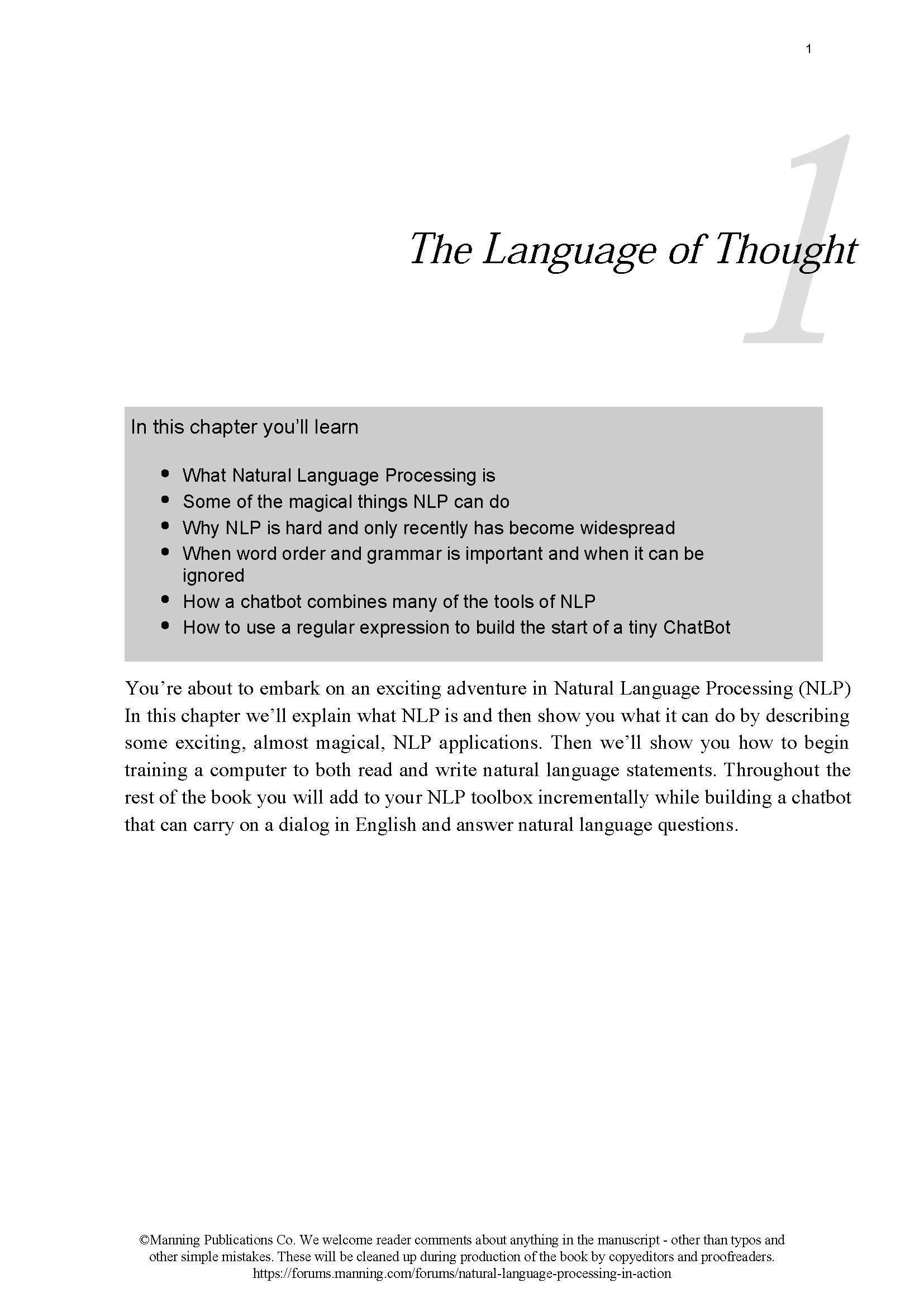 【下载】Python自然语言处理实战书籍和代码《Natural Language Processing in Action》