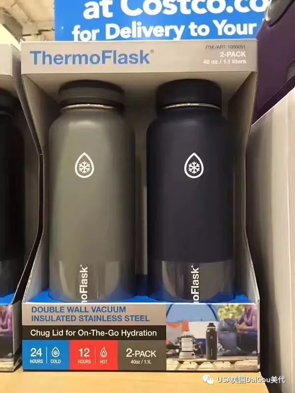 Thermoflask 鍙屽眰鍐呰儐姘村６浠婂勾鍙堜笂璐у暒锛佺編鍥界洿閭紒