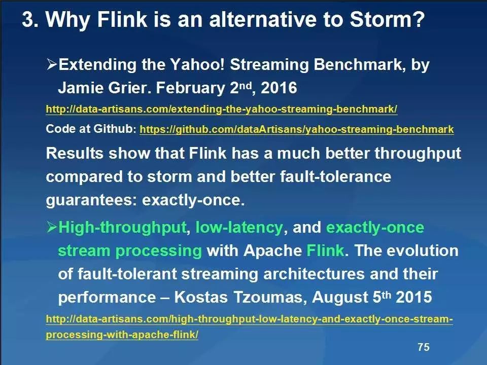 大数据分析引擎Apache Flink: What, How, Why, Who, Where?