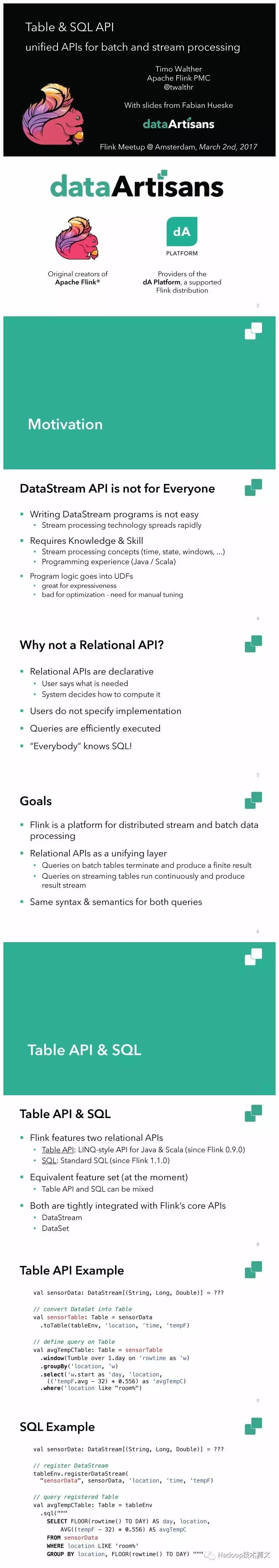 Flink Table和SQL API：为统一批处理和流处理而设计