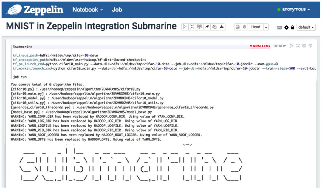 {Submarine} 在 Apache Hadoop 中运行深度学习框架