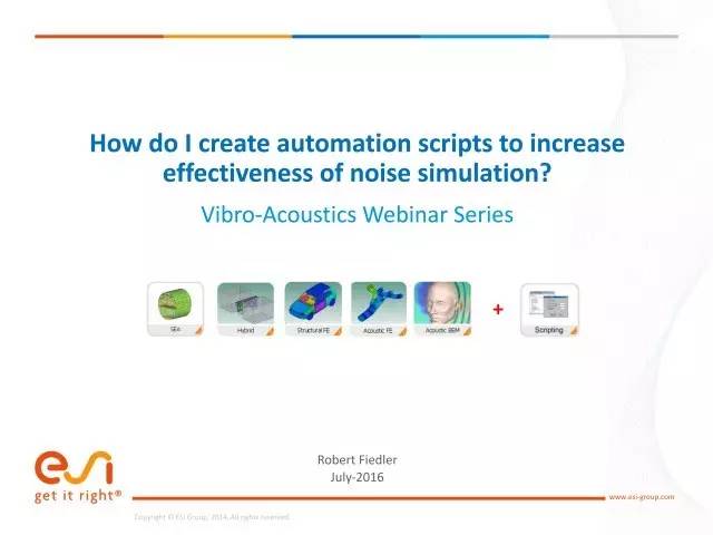 培训视频 | 如何创建自动化脚本以提高噪声仿真的有效性