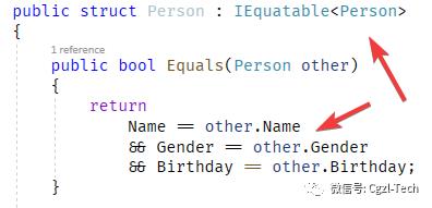 C#相等性 - 为值类型重定义相等性