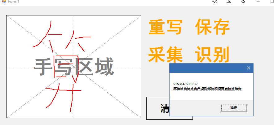 C#实现基于BP神经网络的中文手写识别算法