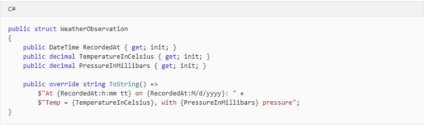 C# 9.0 中的新增功能